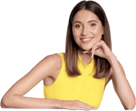 Pani opierająca głowę