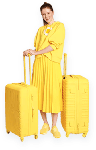 kobieta z walizkami