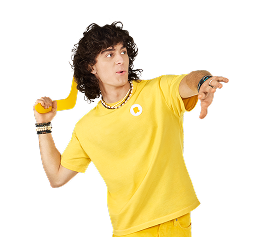 Minionek z bumerangiem