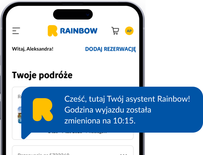 Ilustracja sprawdzania rozkładu lotu